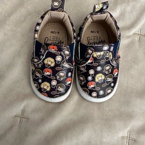Monkey Feet x Harry Potter baby shoes Sz 6-12 M